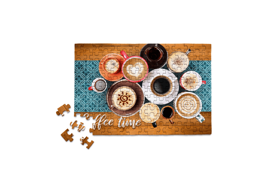 Micro Puzzles - Coffee Mini Jigsaw Puzzle - Mug Table Latte tea Impulse buy