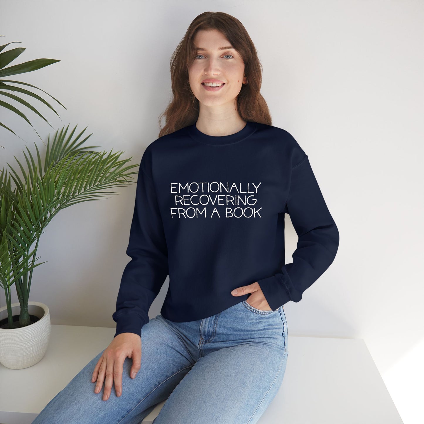 Emotionally Recovering From a Book Unisex Heavy Blend™ Crewneck Sweatshirt