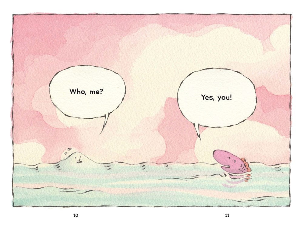 Fish and Wave by Sergio Ruzzier