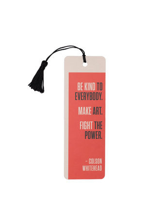Out of Print: Colson Whitehead: Fight the Power Bookmark