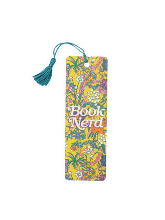 Book Nerd Floral Bookmark by Out Of Print