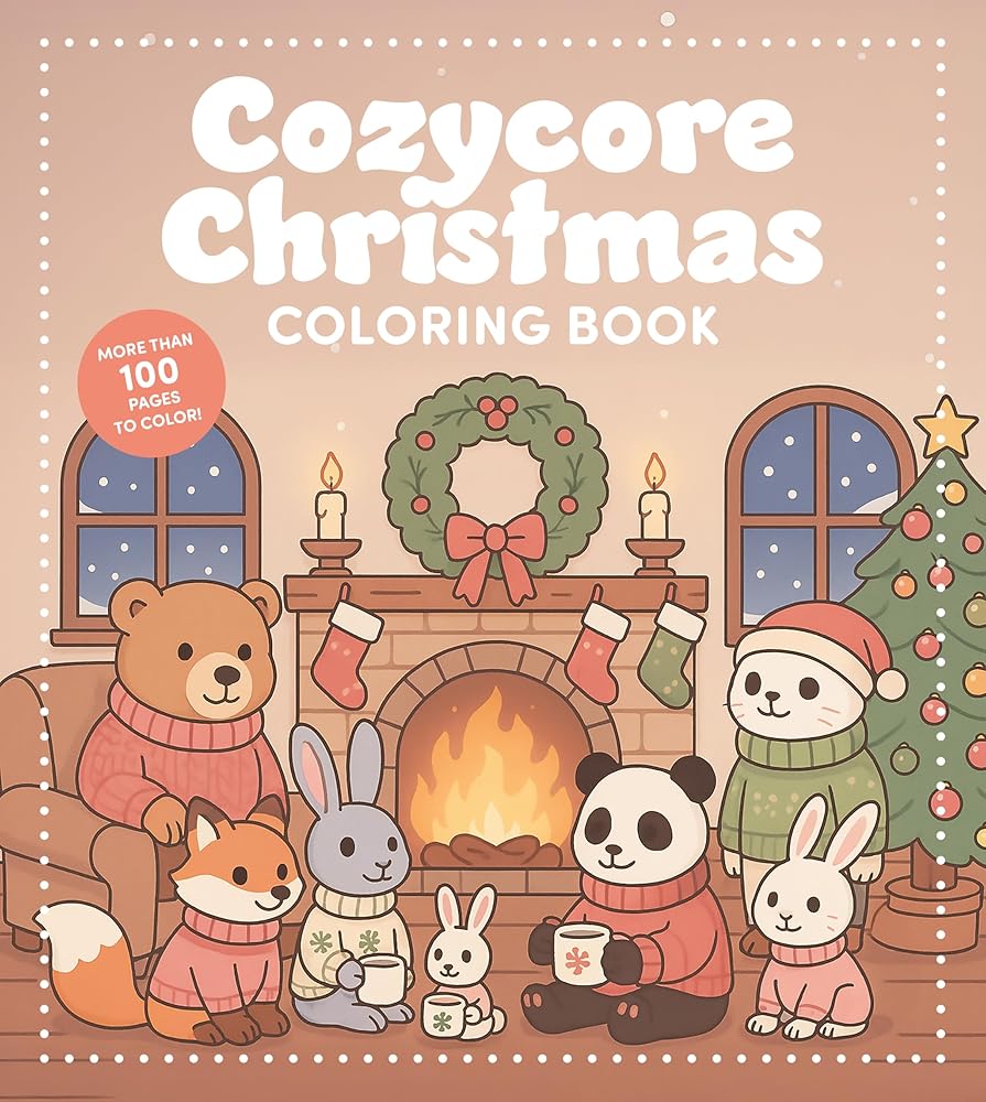 Cozycore Christmas Coloring Book: Celebrate the Season with Everything Cute and Cozy! (Chartwell Coloring Books) cover image