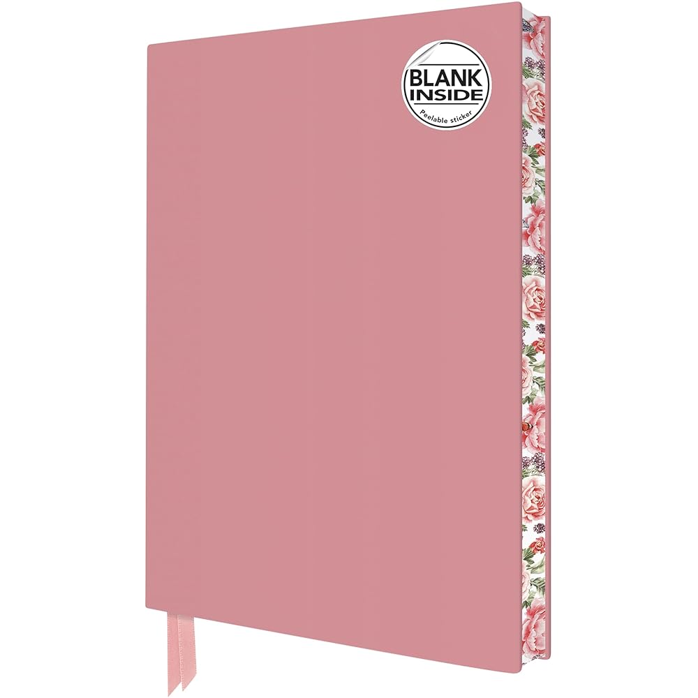 Baby Pink Blank Artisan Notebook (Flame Tree Journals) (Blank Artisan Notebooks) cover image