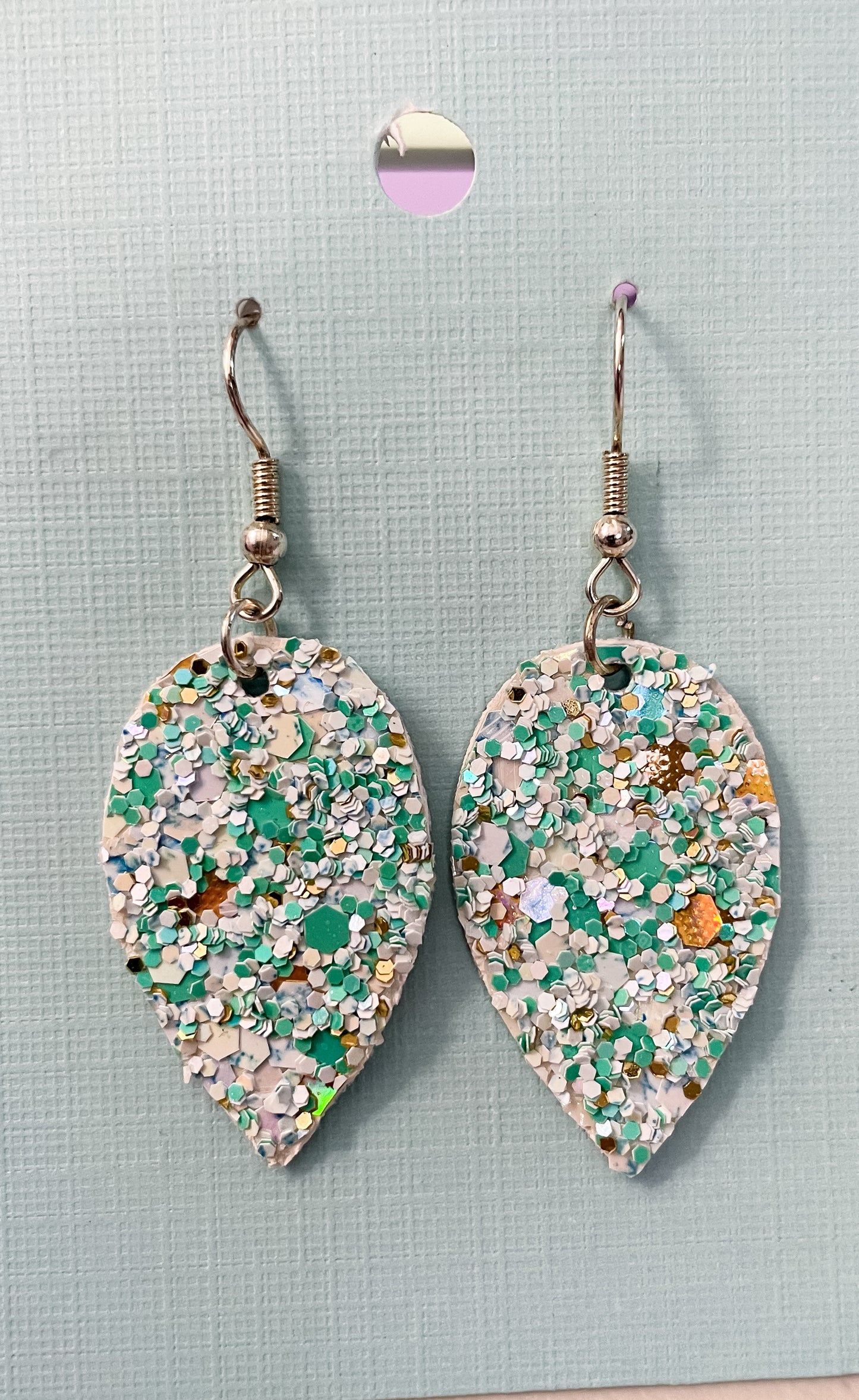 Travel the World Floral Globes Layered Earrings | Marie Style Dangle Earrings | Layered Upside Down Tear drop Shape