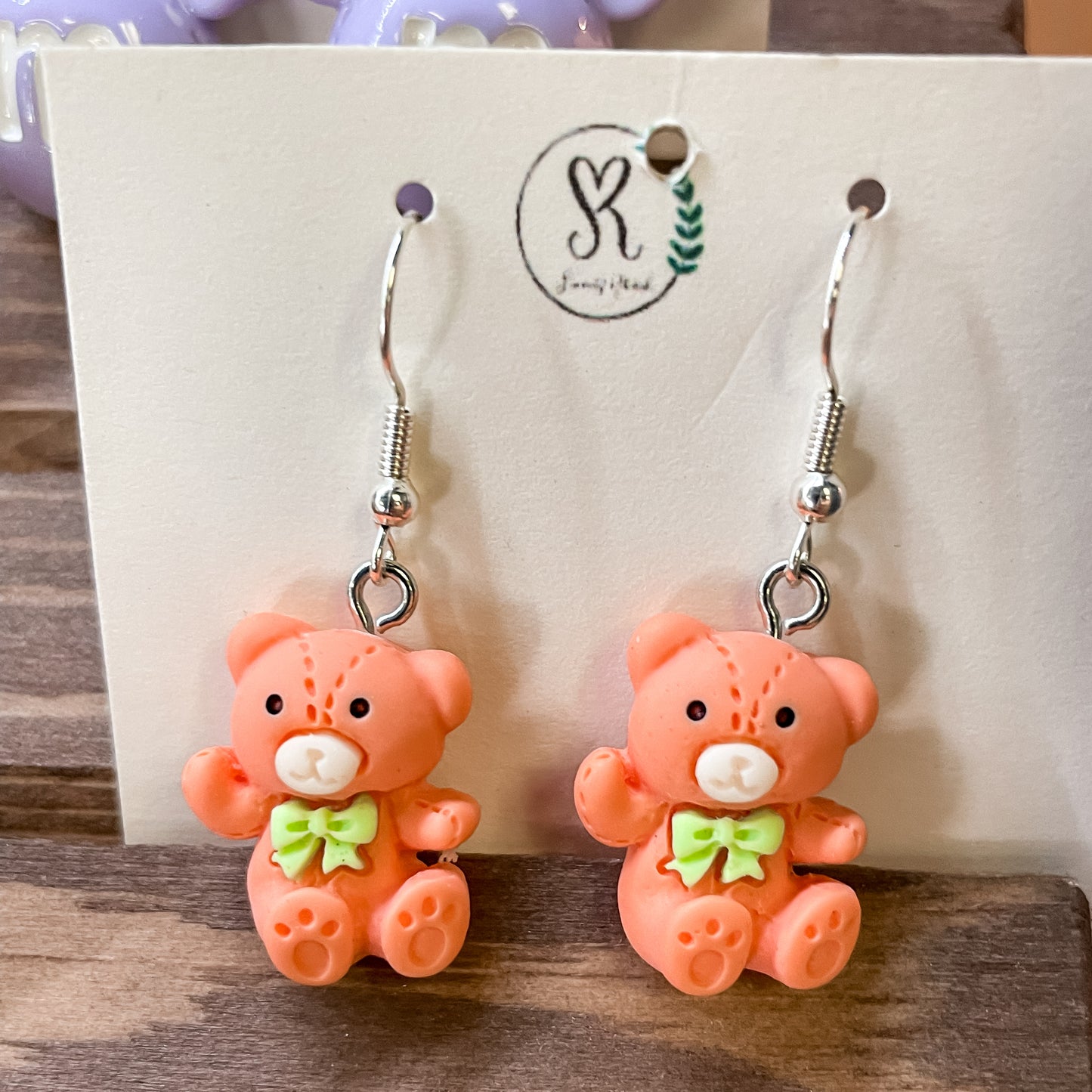 Sincerely Rebekah: Teddy Bear Earrings