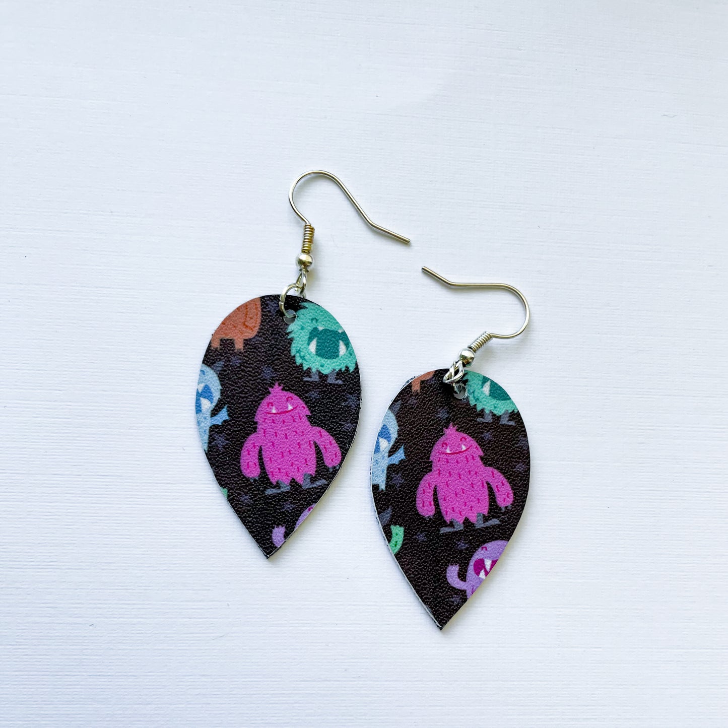 Monster Mash Earrings | Marie Style Dangle Earrings | Upside Down Layered Teardrop Shape