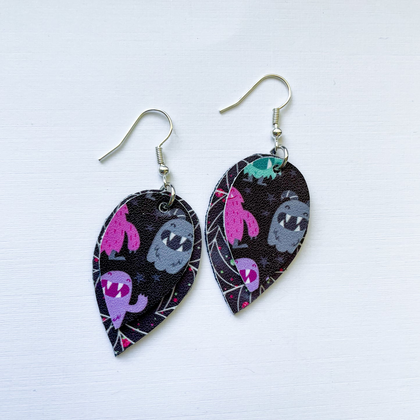 Copy of Monster Mash Earrings | Marie Style Dangle Earrings | Upside Down Layered Teardrop Shape