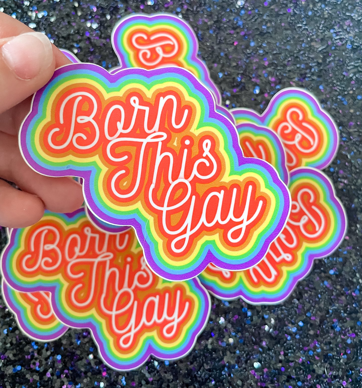 Born this Gay Waterproof and Weatherproof Vinyl Sticker