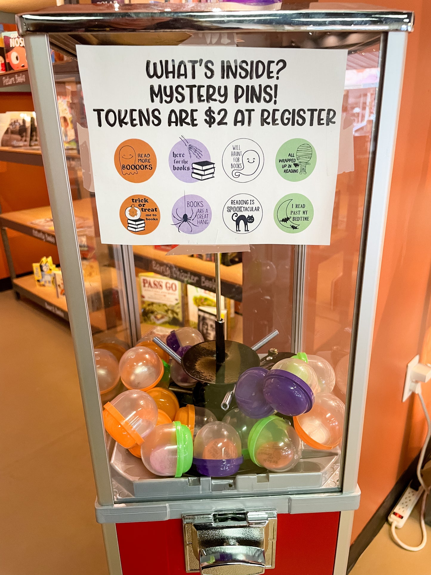 Gumball machine tokens