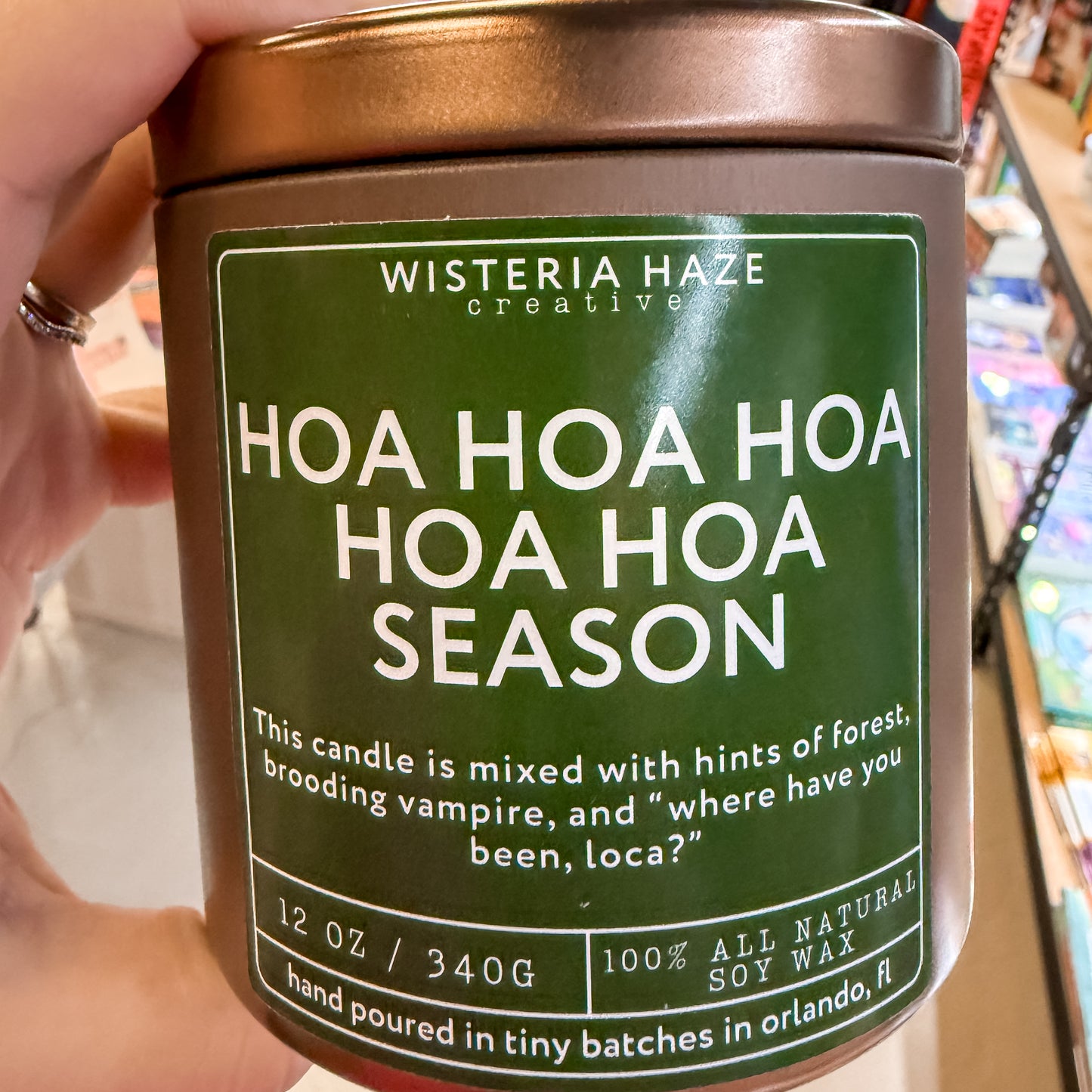 Wisteria Haze: HOA HOA HOA HOA HOA Season 12 Oz Candle