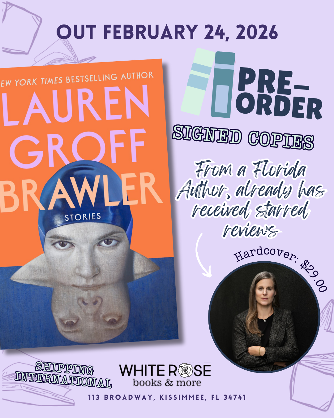 Pre-Order: Brawler: Stories by Lauren Groff (SIGNED)