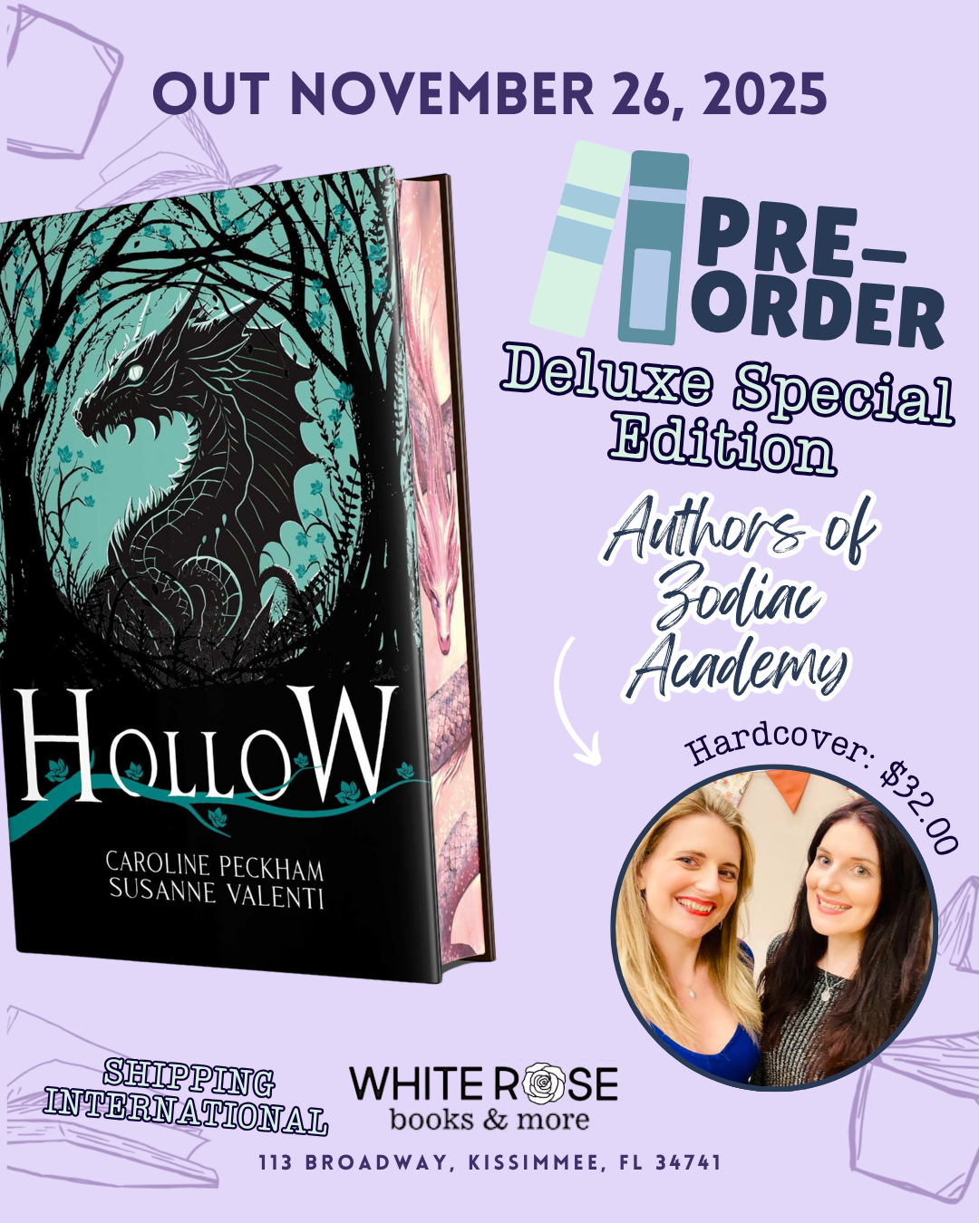 Pre-Order: Hollow (Book 1 in the Crown of Hearts & Chaos series) Deluxe Edition by Caroline Peckham, Susanne Valenti