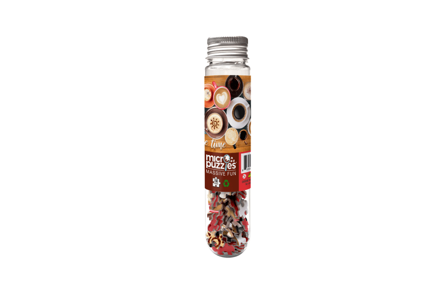 Micro Puzzles - Coffee Mini Jigsaw Puzzle - Mug Table Latte tea Impulse buy