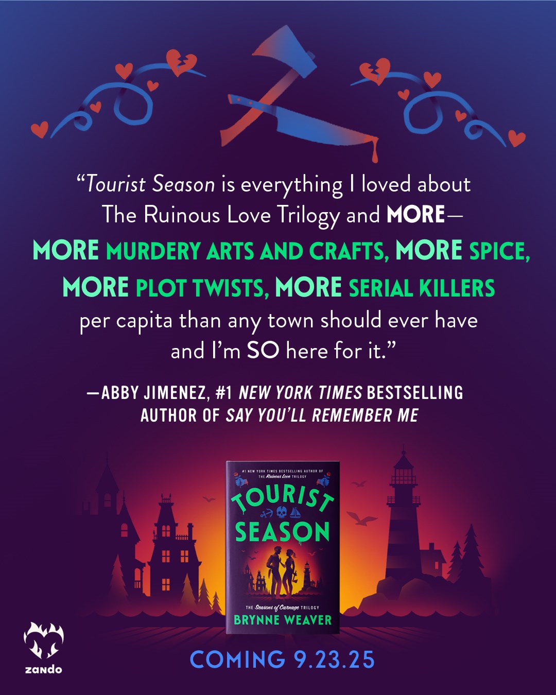PREORDER: Tourist Season: The Seasons of Carnage Trilogy by Brynne Weaver