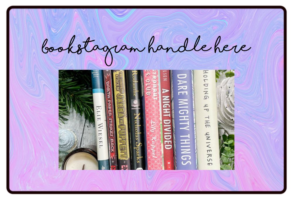Custom Purple Marble Bookstagram Mouse Pad / Desk Mat