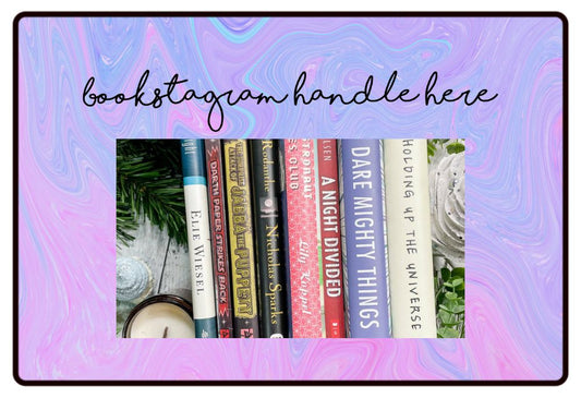 Custom Purple Marble Bookstagram Mouse Pad / Desk Mat