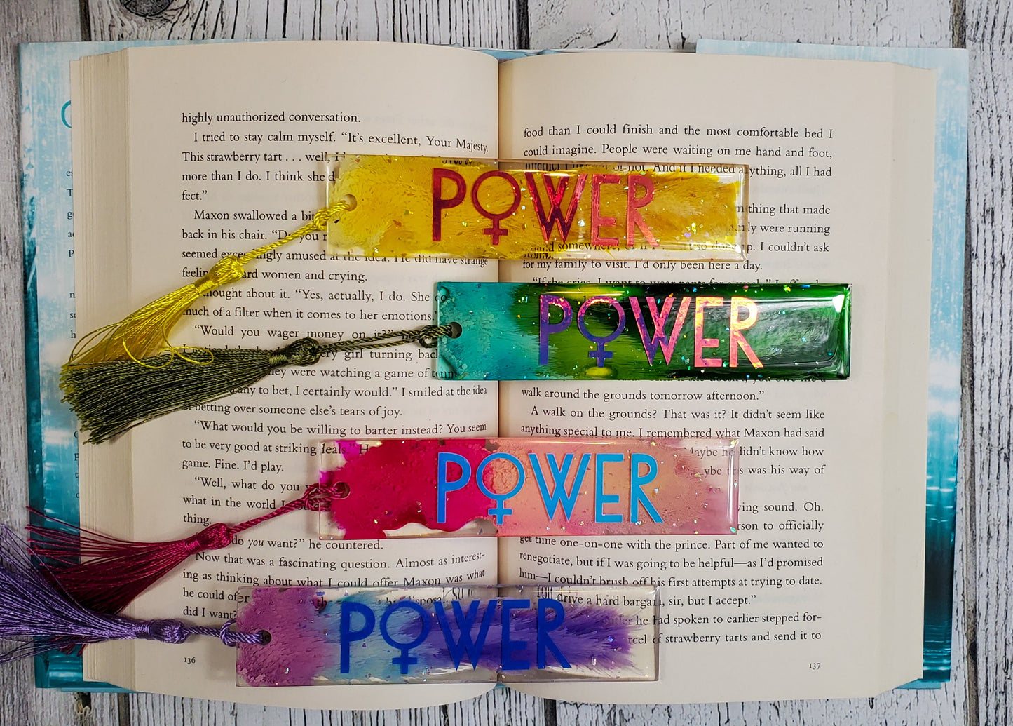 August Box - Resin Bookmarks - bibliophileprints