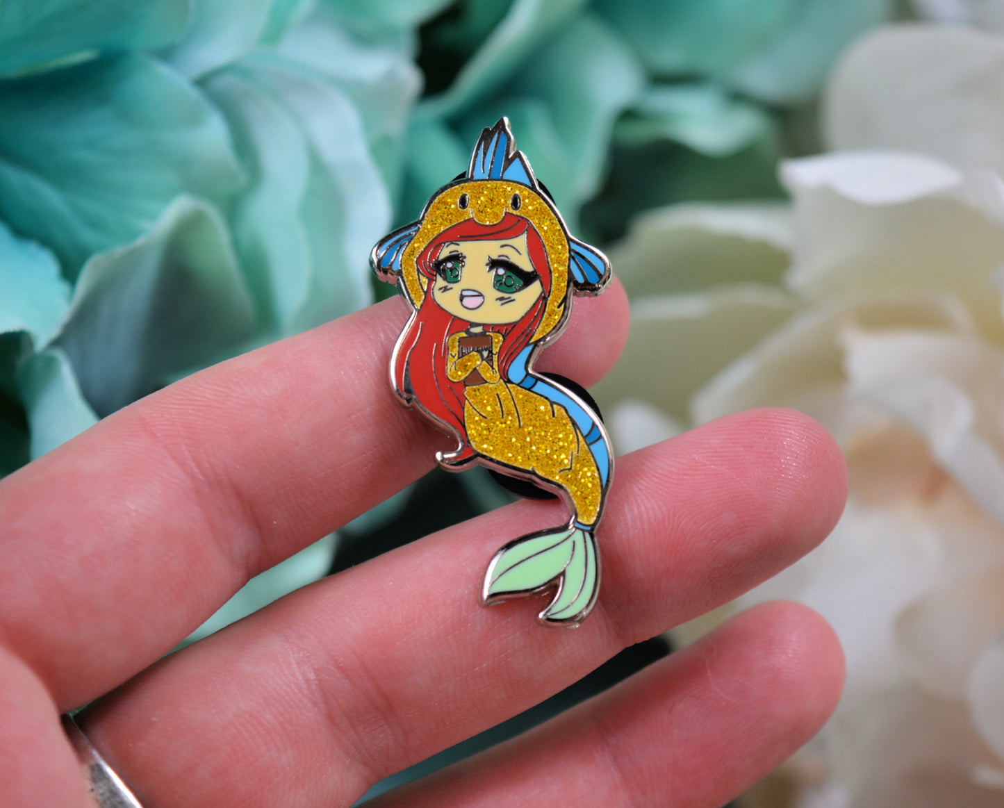 Princesses Read Too - Mermaid Princess Enamel Pin