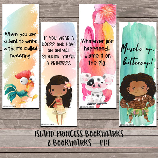 Island Princess - Digital Bookmarks