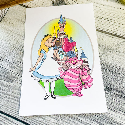 Alice in Magic Park 4 x 6 Art Print