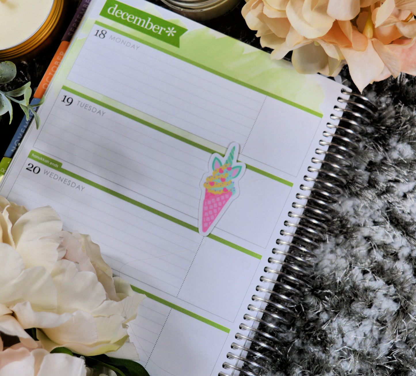 Unicorn Food Icecream Sticker - Vinyl Sticker - Planner Sticker - Computer Decal