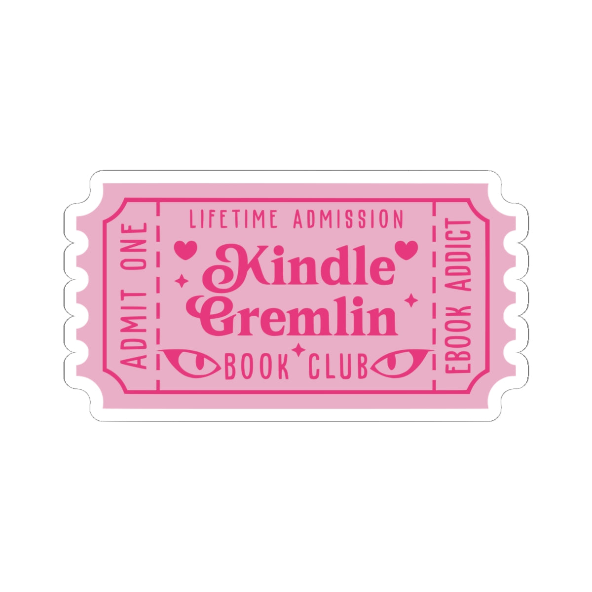 Kindle Gremlin Book Club Ticket Kiss-Cut Stickers (AVAILABLE ONLINE ONLY)