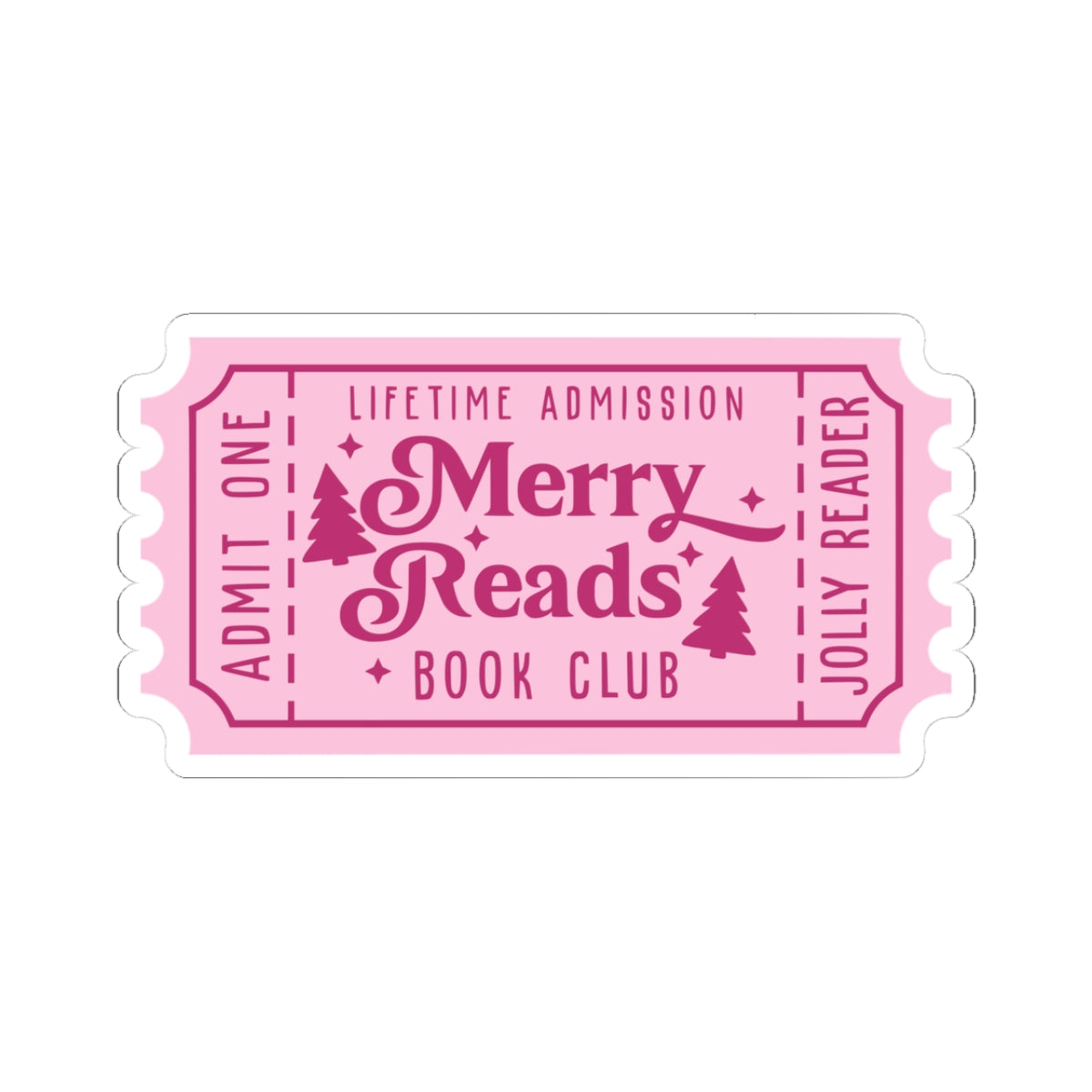 Merry Reads Book Club Ticket Kiss-Cut Stickers (AVAILABLE ONLINE ONLY)