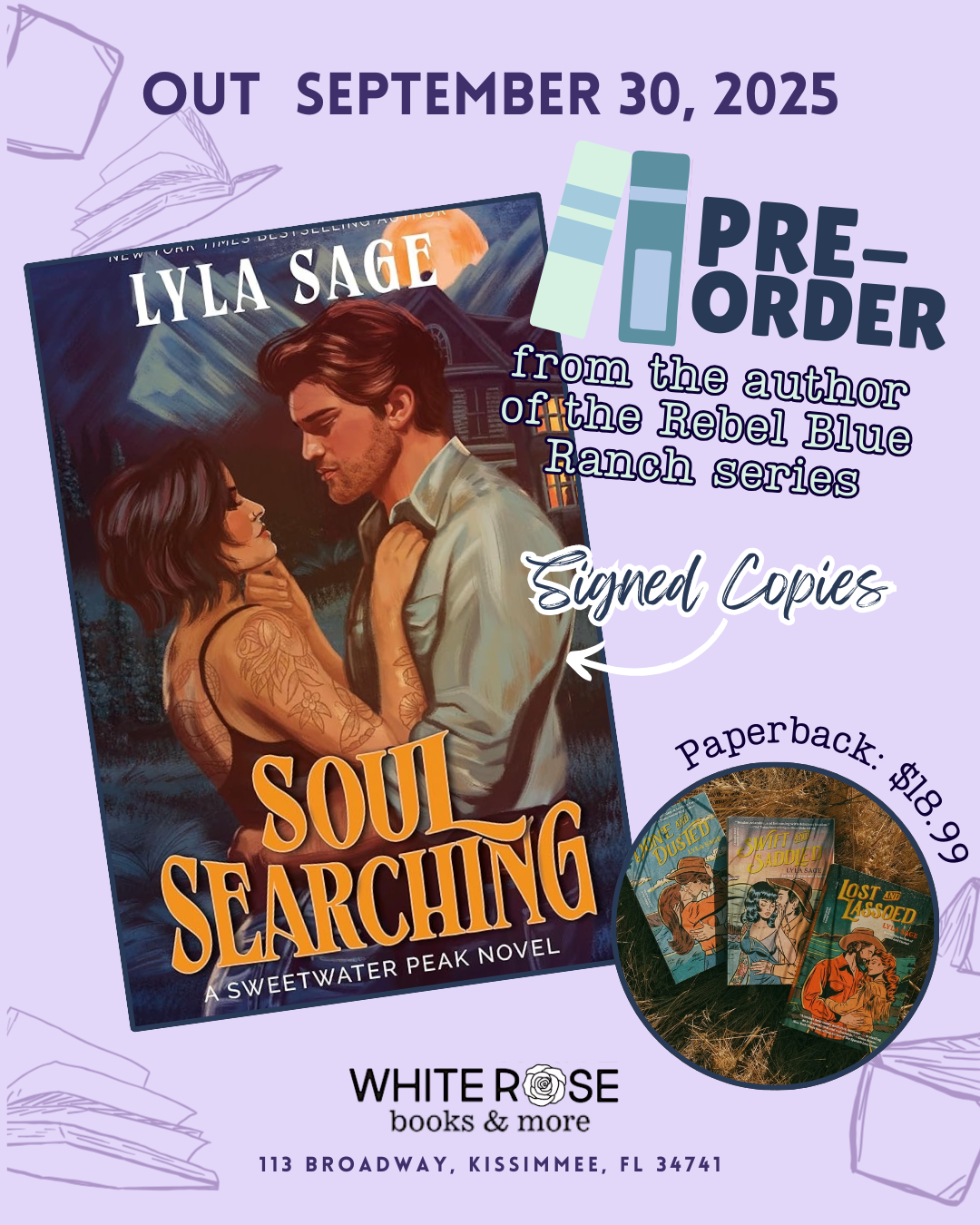 PREORDER: Soul Searching: A Sweetwater Peak Novel by Lyla Sage SIGNED COPIES