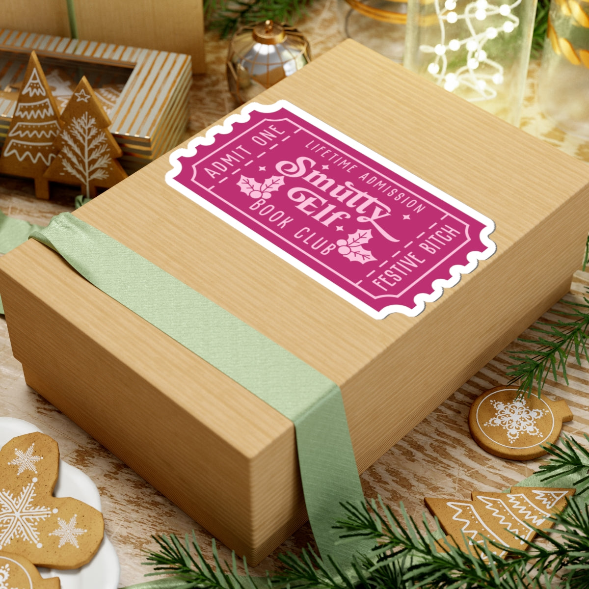 Smutty Elf Book Club Ticket Kiss-Cut Stickers (AVAILABLE ONLINE ONLY)