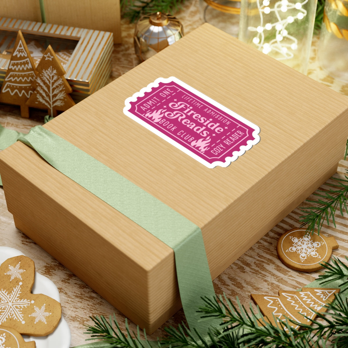 Fireside Reads Book Club Ticket Kiss-Cut Stickers (AVAILABLE ONLINE ONLY)