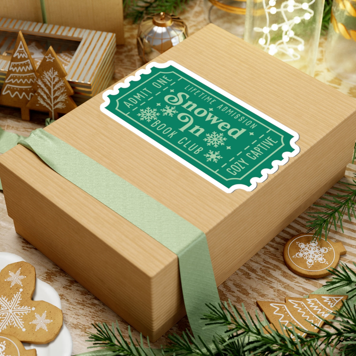 Snowed In Book Club Ticket Kiss-Cut Stickers (AVAILABLE ONLINE ONLY)