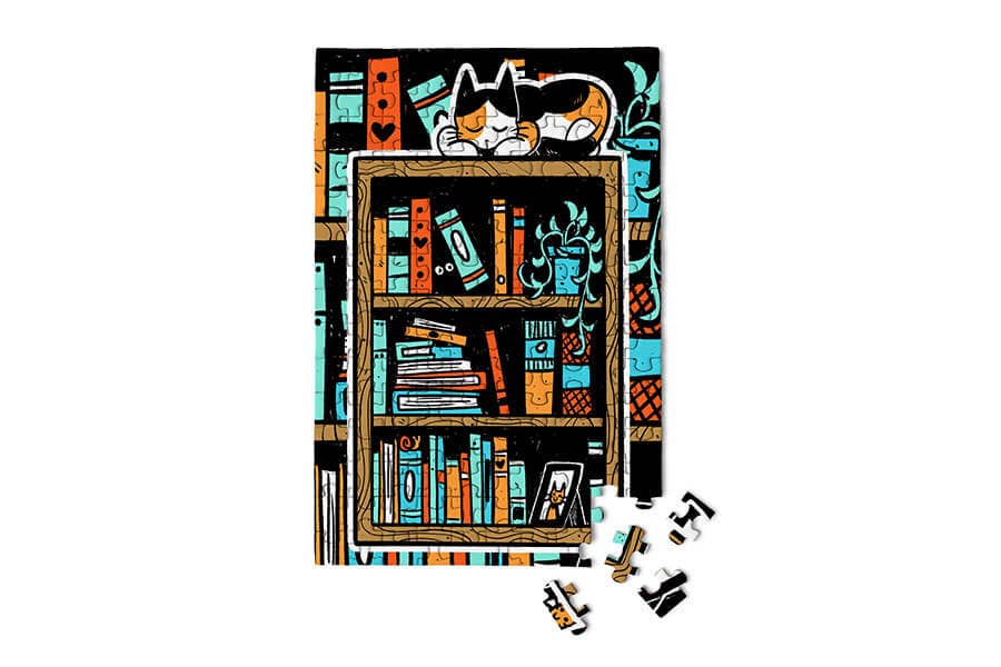 Micro Puzzles - Paws N' Pages - bookstore book store gift souvenir puzzle