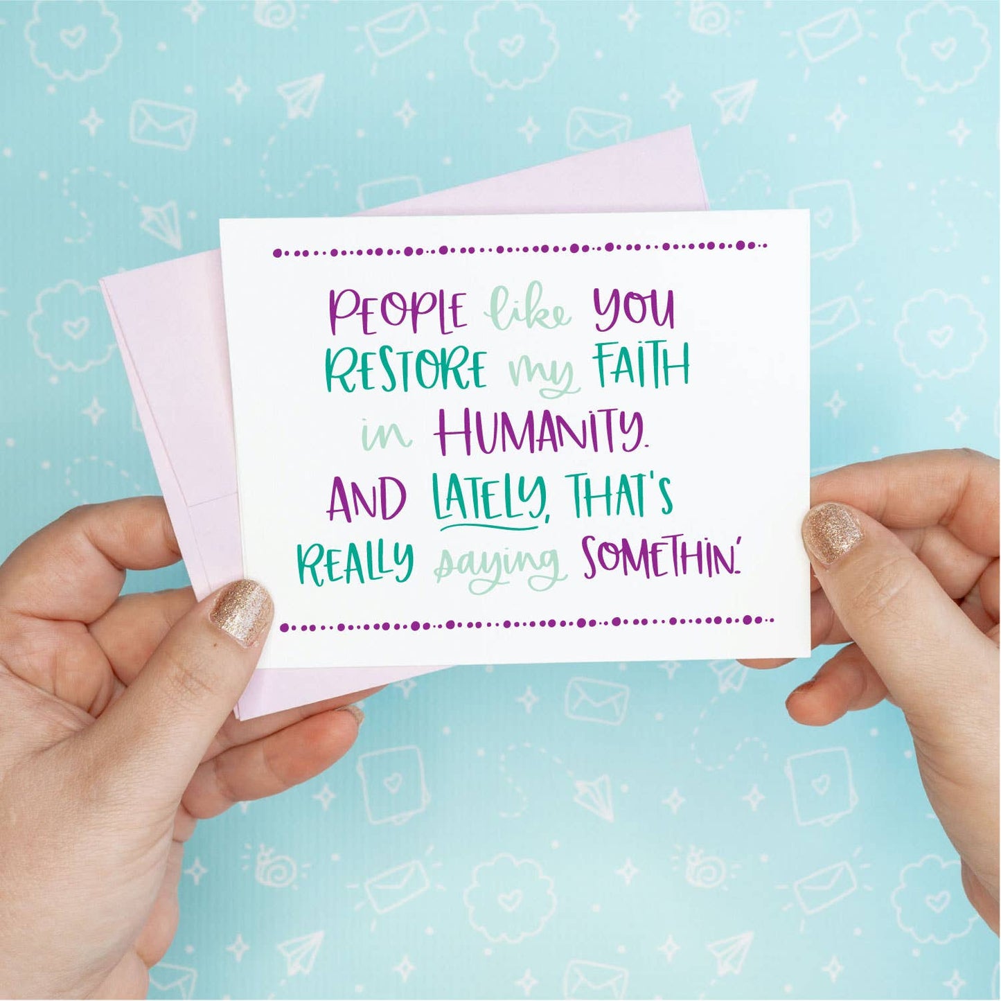 Colette Paperie - Humanity Funny Recycled Greeting Card