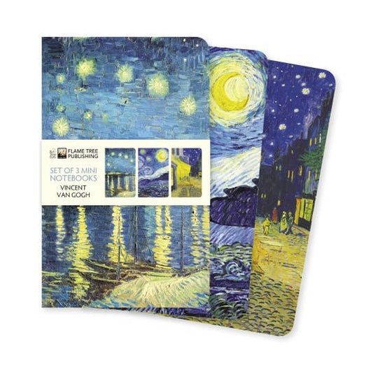 Vincent Van Gogh Set of 3 Mini Notebooks