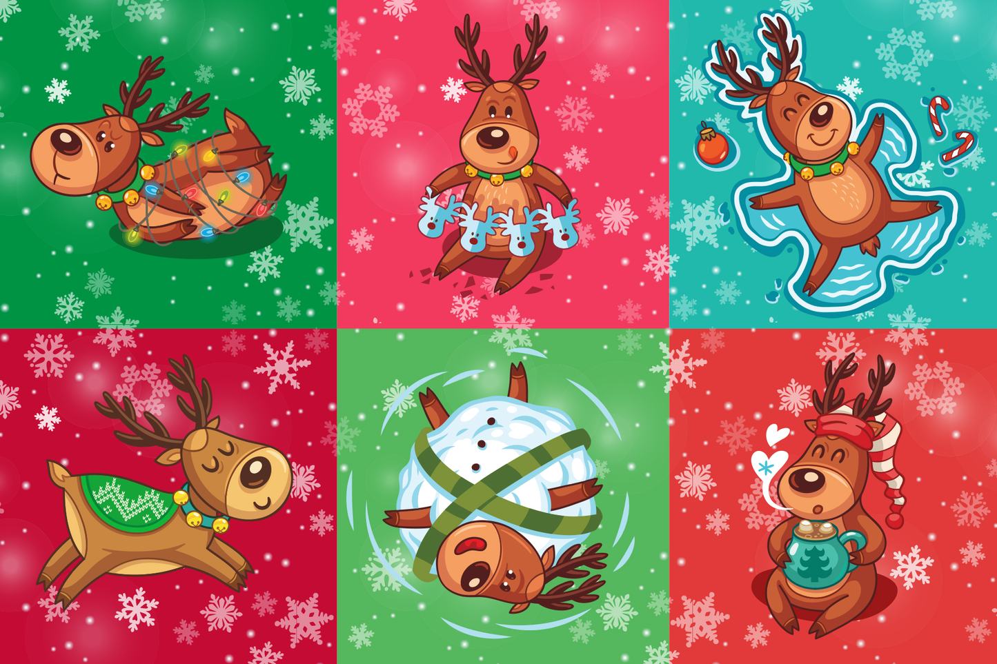 Micro Puzzles - HOLIDAYS REINDEER GAMES Impulse stocking stuffer gift puzzle