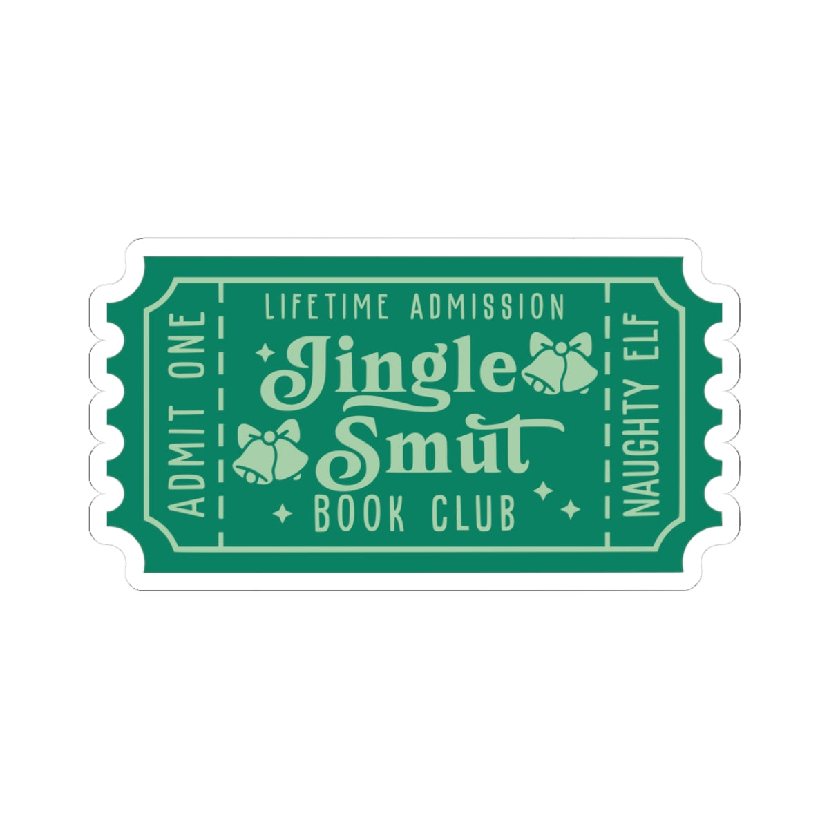 Jingle Smut Book Club Ticket Kiss-Cut Stickers (AVAILABLE ONLINE ONLY)