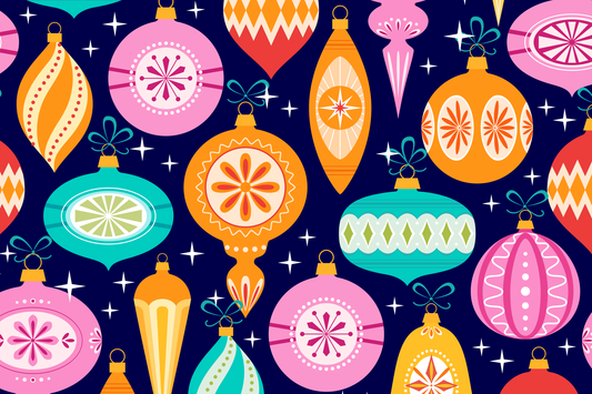 Micro Puzzles - Vintage Holiday Ornaments Christmas Decorations Retro MCM