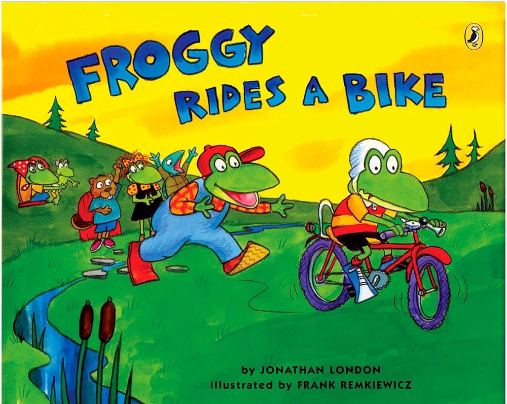 Froggy Rides a bike by Jonathan London, illustrated by Frank Remiewicz