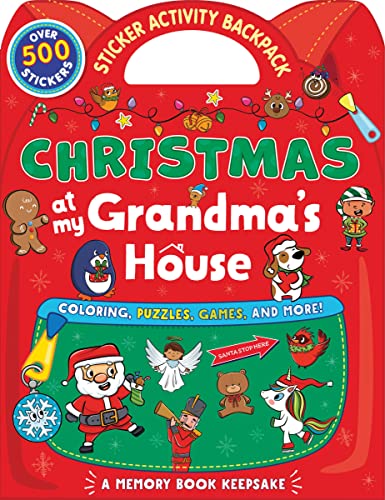 Christmas at My Grandma's House: A Grandma-and-Me Christmas Activity and Memory Book Keepsake for Toddlers and Kids by Hazel Quintanilla  (illustrator)