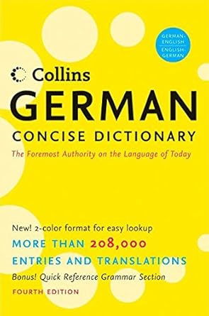 Collins German Concise Dictionary, 4e (HarperCollins Concise Dictionaries) (English and German Edition) cover image