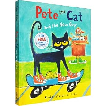 皮特猫 英文原版绘本 Pete the Cat and the New Guy 认识了一个新朋友 精装儿童故事图画书 吴敏兰 cover image