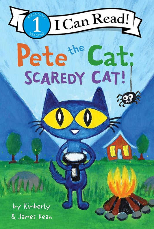 Pete the Cat: Scaredy Cat!: A Halloween Book for Kids (I Can Read Level 1) cover image