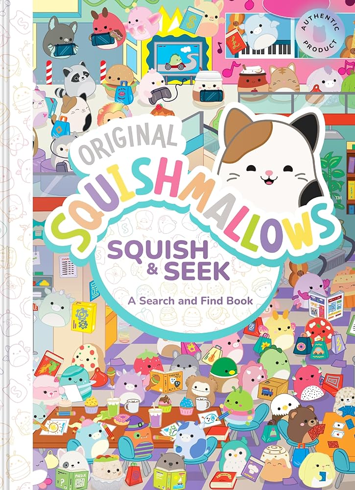 Squishmallows: Squish and Seek: A Search and Find Book cover image