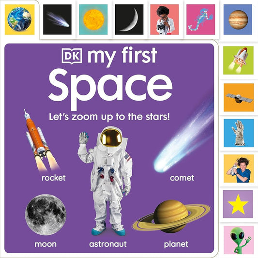 My First Space: Let's Zoom Up to the Stars! (My First Tabbed Board Book) cover image