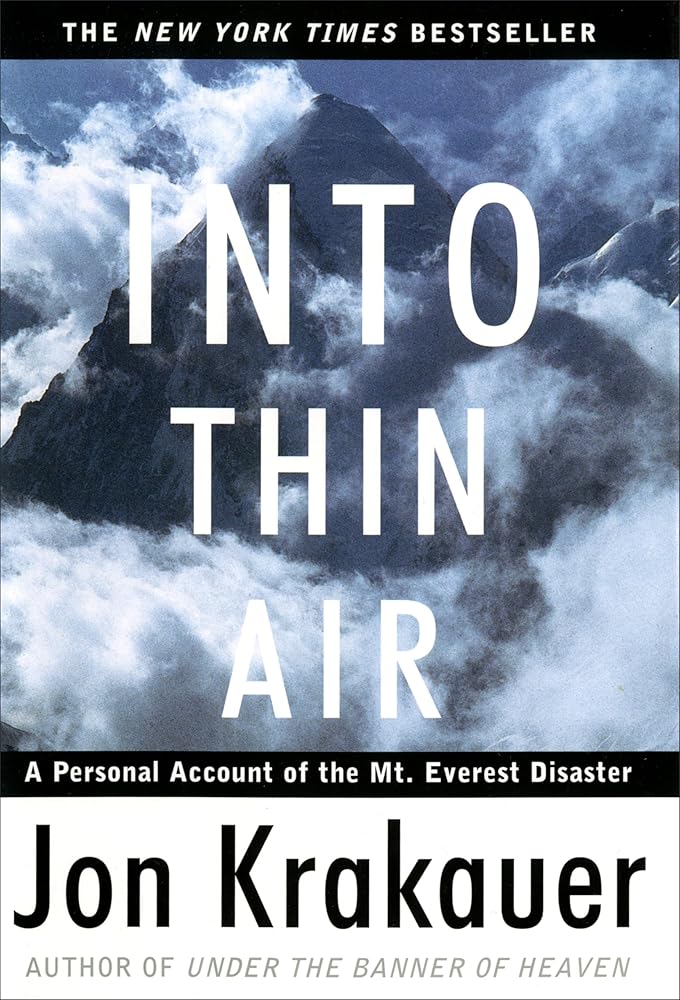 Into Thin Air: A Personal Account of the Mount Everest Disaster cover image