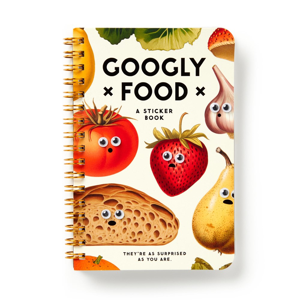 Googly Food Sticker Book by Brass Brass Monkey, Galison (Copy)