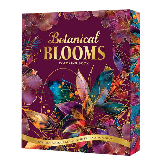 Botanical Blooms Coloring Book: Over 150 Pages of Enchanting Florals to Color (Chartwell Deluxe Spredges Editions) cover image