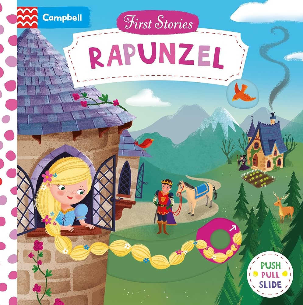 Rapunzel: A Push, Pull, Slide Book (First Stories) cover image