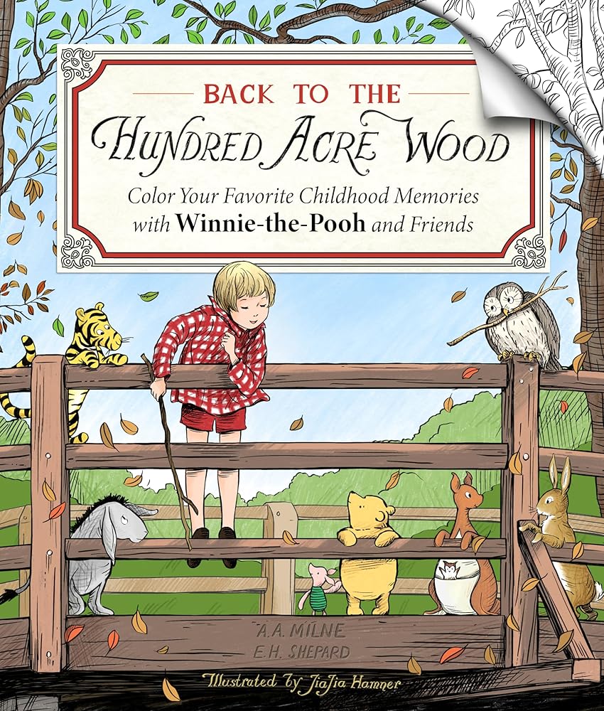 Back to the Hundred Acre Wood: Color Your Favorite Childhood Memories with Winnie-the-Pooh and Friends cover image