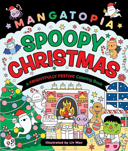 Mangatopia: Spoopy Christmas: A Frightfully Festive Coloring Book cover image